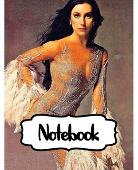 Paperback Notebook: Cher American Singer Goddess of Pop The Folk Rock Husband-Wife Duo Sonny & Cher One Of The Best-Selling Music Artists, Book