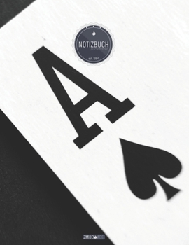 ZMUDACE Notizbuch Punktraster: in DIN A4 Softcover ZP203 Karten Pik 156 leere gepunktete Seiten mit pers�nlichem Register + Seitenzahlen Zeichenbuch, Skizzenbuch, Dot Grid Notebook, Malbuch, Notizheft