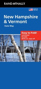 Loose Leaf Rand McNally Easy to Fold: New Hampshire, Vermont Laminated Map Book