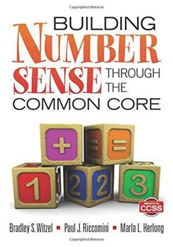 Paperback Building Number Sense Through the Common Core Book