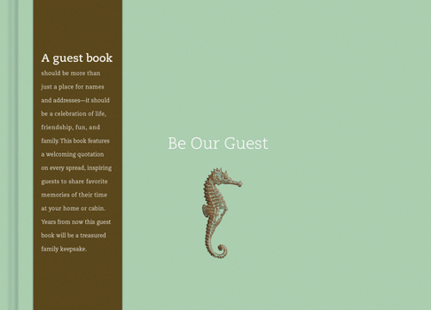 Hardcover Be Our Guest: A Guest Book