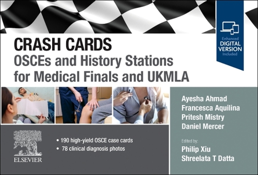 Hardcover Crash Cards: Osces and History Stations for Medical Finals and Ukmla Book