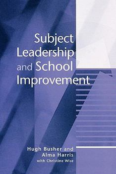 Paperback Subject Leadership and School Improvement Book