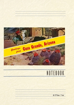 Paperback Vintage Lined Notebook Greetings from Casa Grande Book