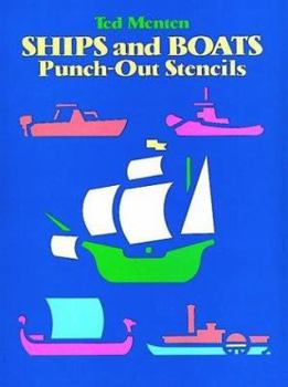 Paperback Ships and Boats Punch-Out Stencils Book