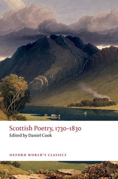 Paperback Scottish Poetry, 1730-1830 Book