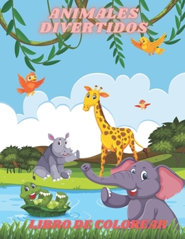 Paperback Animales Divertidos - Libro de Colorear [Spanish] Book