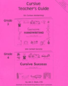 Paperback Cursive Teacher's Guide, Grade 3-4 Book