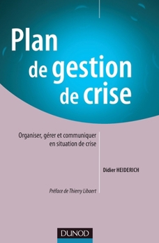 Paperback Plan de gestion de crise [French] Book