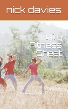 Paperback Daily Fitness Sheet Book