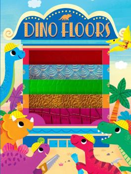 Board book Dino Floors - Children's Touch and Feel Tower Storybook - Sensory Board Book