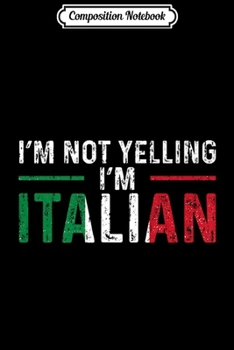 Composition Notebook: I'm Perfect I'm Italian Journal/Notebook Blank Lined Ruled 6x9 100 Pages