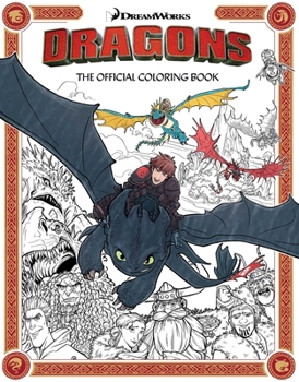 Paperback DreamWorks Dragons: The Official Coloring Book