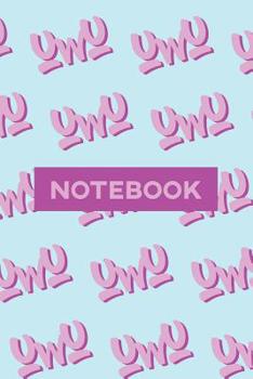 Paperback Notebook: Uwu Cuteness Overload Purple Pink Typography Meme Book