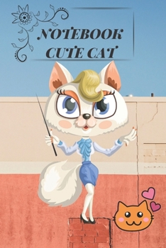 Paperback Funny Cute Colorful Cat Notebook gift: Lined Notebook / Journal Gift, 110 Pages, 6x9, Soft Cover, Matte Finish Book