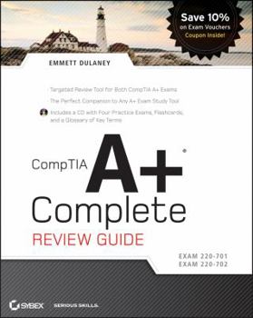Paperback Comptia A+ Complete Review Guide: Exam 220-701 & Exam 220-702 [With CDROM] Book