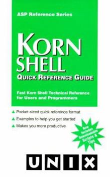 Paperback Korn Shell Quick Reference Guide Book