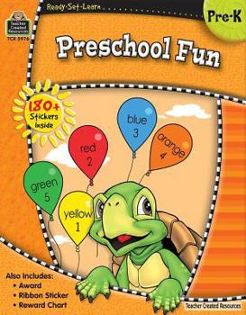 Paperback Ready-Set-Learn: Preschool Fun [With 180+ Stickers, Ribbon Sticker and Reward Chart and Award] Book