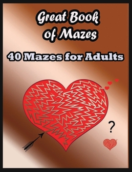 Great Book of Mazes 40 Mazes for Adults: An Amazing Maze Activity Book for Adults
