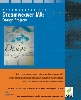 Paperback Dreamweaver MX Design Projects Book