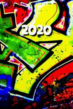 Paperback 2020: Agenda semainier 2020 - Calendrier des semaines 2020 - Art abstrait [French] Book