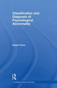 Paperback Classification and Diagnosis of Psychological Abnormality Book