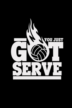 Paperback You just got serve: 6x9 VOLLEYBALL - dotgrid - dot grid paper - notebook - notes Book