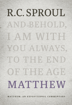 Hardcover Matthew: An Expositional Commentary Book