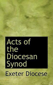 Paperback Acts of the Diocesan Synod Book