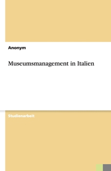 Paperback Museumsmanagement in Italien [German] Book