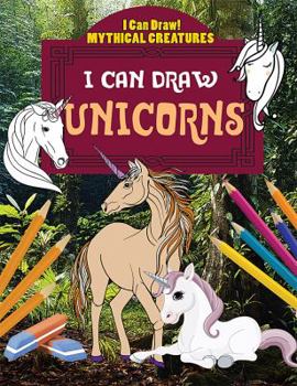 Library Binding I Can Draw Unicorns Book