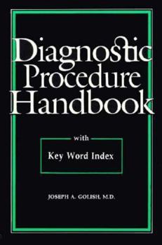 Paperback Diagnostic Procedure Handbook With Key Word Index Book