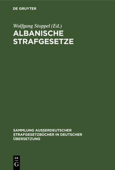 Hardcover Albanische Strafgesetze [German] Book