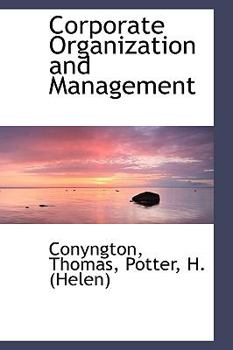 Corporate Organization and Management