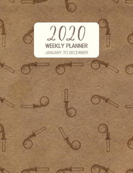 2020 Weekly Planner January to December: Dated Diary With To Do Notes & Inspirational Quotes - Bass Trombone (Vintage Music Calendar Planners)