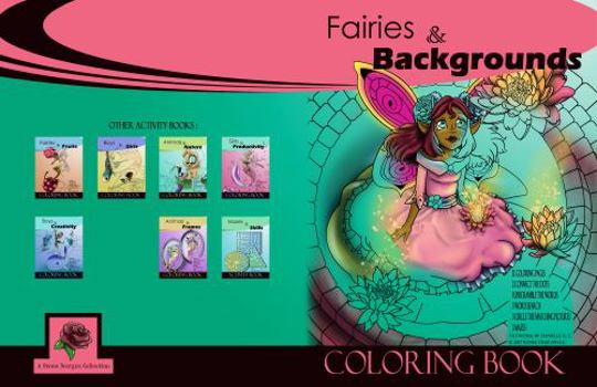Paperback Fairies & Backgrounds Coloring Book
