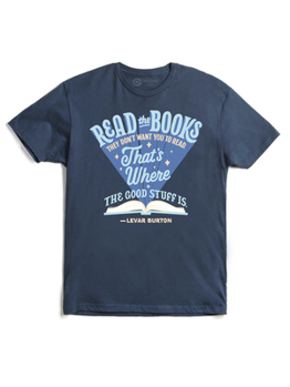 Levar Burton: Read the Books They Don't Want You to Read Unisex T-Shirt XX-Large