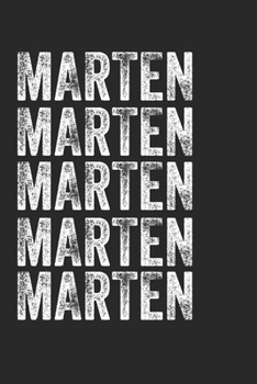 Paperback Name MARTEN Journal Customized Gift For MARTEN A beautiful personalized: Lined Notebook / Journal Gift, Notebook for MARTEN,120 Pages, 6 x 9 inches, G Book