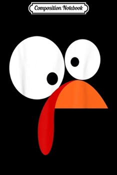 Composition Notebook: Funny Thanksgiving Turkey Face Bow Tie Friendsgiving Gift  Journal/Notebook Blank Lined Ruled 6x9 100 Pages