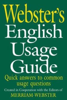Paperback Webster's English Usage Guide Book