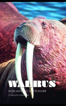 Walrus Note Monthly 2020 Planner 12 Month Calendar