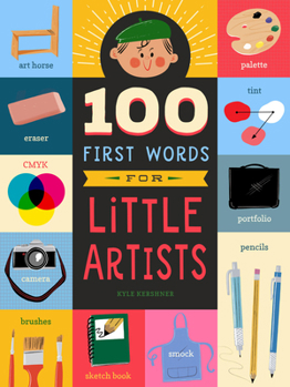 Board book 100 First Words for Little Artists Book