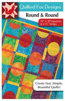 Paperback Round & Round Quilt Pattern: Easy Quilt with 'Layer Cake' 10 X 10 Squares, Quilt 48 X 57 Book