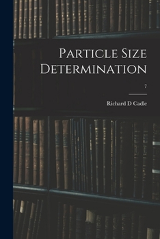 Paperback Particle Size Determination; 7 Book
