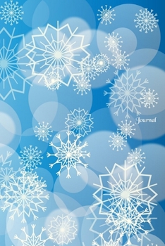 Paperback Journal: Wintery snowflake design, lined blank journal for writing Book