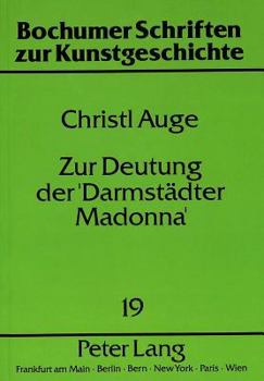 Paperback Zur Deutung Der 'Darmstaedter Madonna' [German] Book