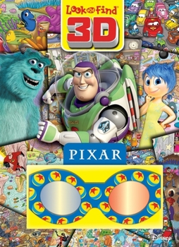 Hardcover Pixar: Look and Find 3D Book