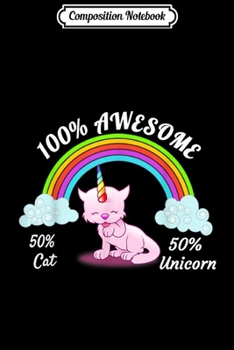 Composition Notebook: Cat Unicorn Caticorn Gift for Girls Women Journal/Notebook Blank Lined Ruled 6x9 100 Pages