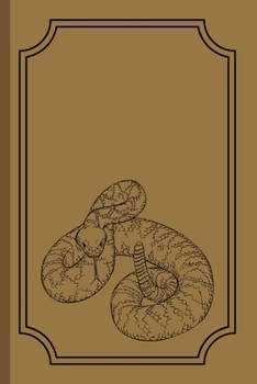 Paperback Diamondback Rattlesnake Notebook: Extraordinary Small Lined Venomous Snake Notebook for Boys, Girls, Men, Women, Kids, Children, Adults 120 Pages 6" x Book