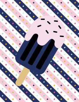Ice Cream Notebook - 4x4 Quad Ruled : 200 Pages 8. 5 X 11 Graph Paper School Student Teacher Office Summer